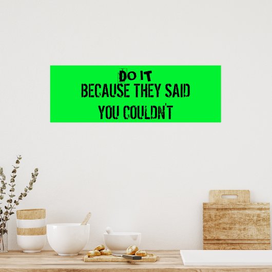 Workout Motivation Poster (Küche)