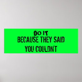 Workout Motivation Poster