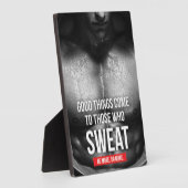 Workout Motivation - Schweiß Fotoplatte (Seite)