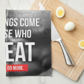 Workout Motivation - Schweiß Geschirrtuch (Viertel Falte)