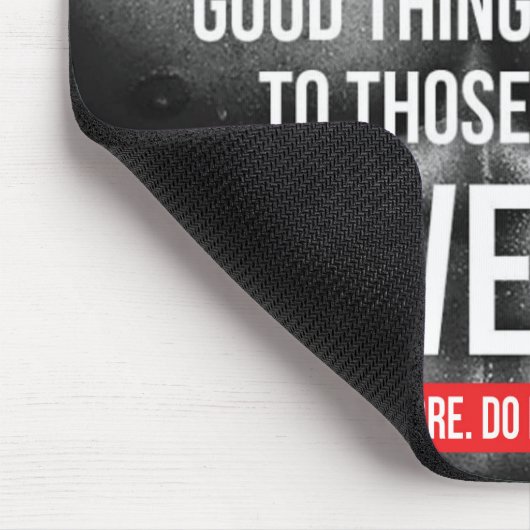 Workout Motivation - Schweiß Mousepad (Ecke)