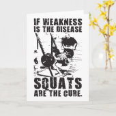 Workout-Motivation - Squat ist die Heilung Karte (Gelbe Blume)