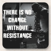 Workout-Motivation - Wandel und Widerstand Untersetzer (Vorderseite)