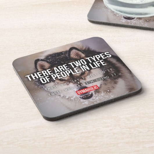 Workout Motivierend Getränkeuntersetzer (Linke Seite)