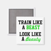 Workout Motivierend Magnet (Vorderseite/Rückseite)