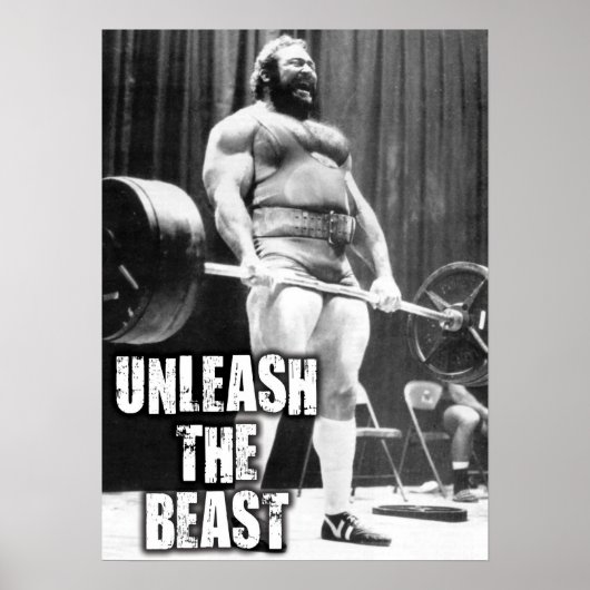 Workout Motivierend Poster (Vorne)