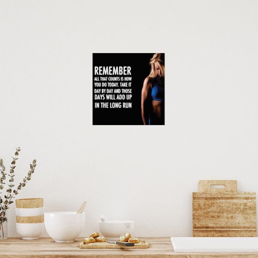 Workout Motivierend Poster (Küche)