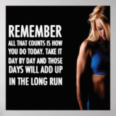 Workout Motivierend Poster (Vorne)