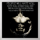 Workout Motivierend Poster (Vorne)