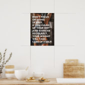 Workout Motivierend Poster (Küche)
