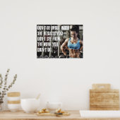Workout Motivierend Poster (Küche)