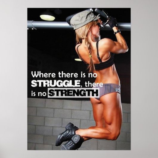 Workout Motivierend Poster (Vorne)