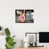 Workout Motivierend Poster (Heimbüro)