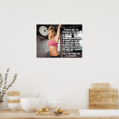 Workout Motivierend Poster (Küche)
