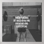 Workout Motivierend Poster (Vorne)