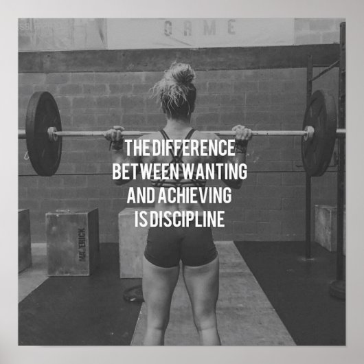 Workout Motivierend Poster (Vorne)