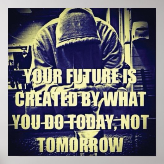 Workout Motivierend Poster (Vorne)