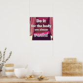 Workout Motivierend Poster (Küche)