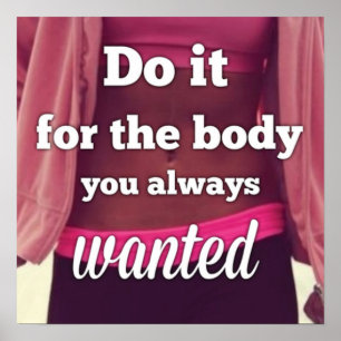 Workout Motivierend Poster