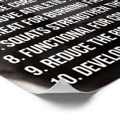 Workout Motivierend Poster (Ecke)