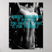 Workout Motivierend Poster (Vorne)