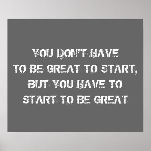 Workout Motivierend Poster (Vorne)