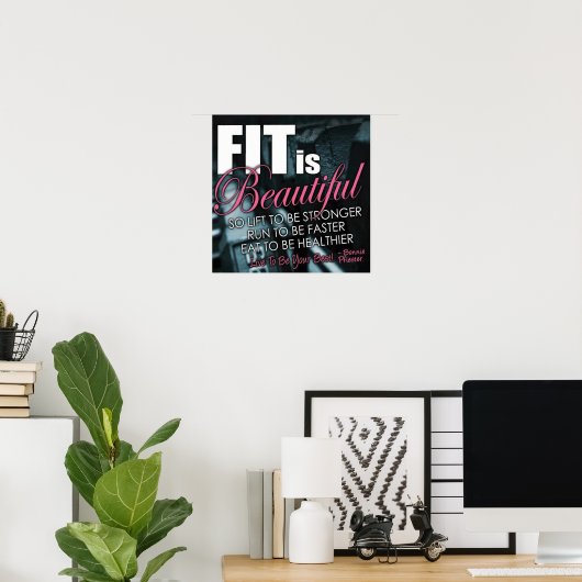 Workout Motivierend Poster (Heimbüro)