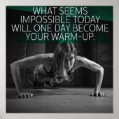 Workout Motivierend Poster (Vorne)