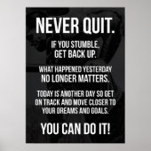 Workout Motivierend Poster (Vorne)