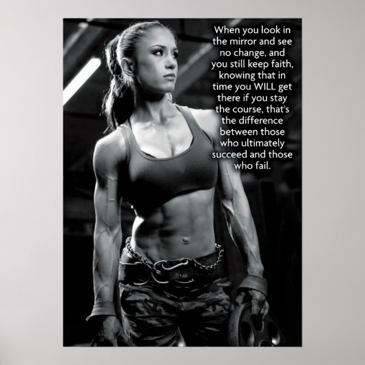 Workout Motivierend Poster (Vorne)
