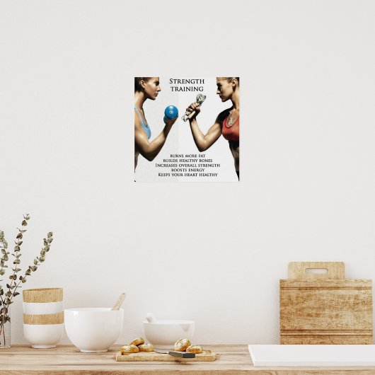 Workout Motivierend Poster (Küche)