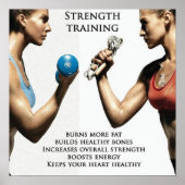 Workout Motivierend Poster (Vorne)