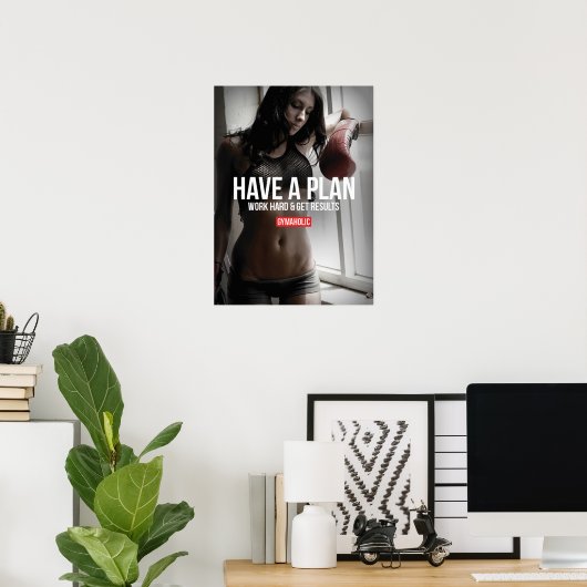 Workout Motivierend Poster (Heimbüro)