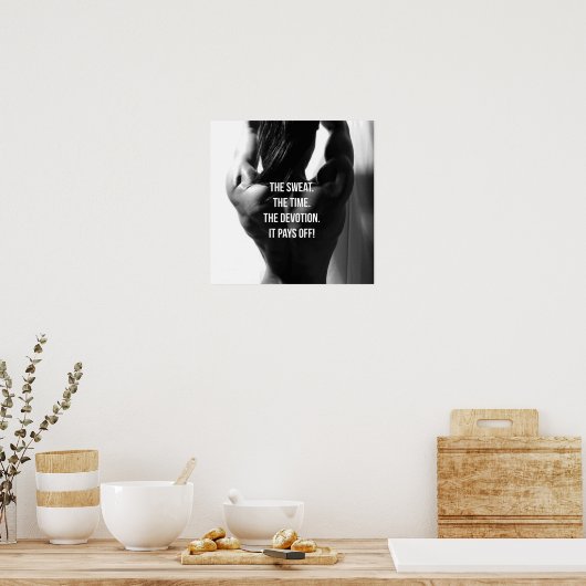 Workout Motivierend Poster (Küche)