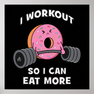 Workout-Motivierend Poster