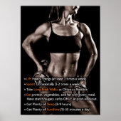 Workout Motivierend Poster (Vorne)