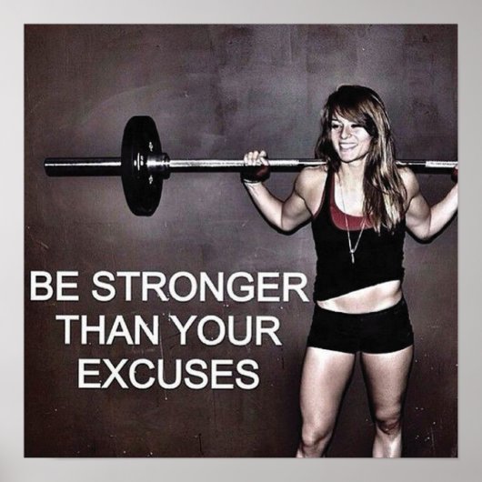 Workout Motivierend Poster (Vorne)