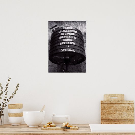 Workout Motivierend Poster (Küche)