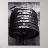 Workout Motivierend Poster (Vorne)