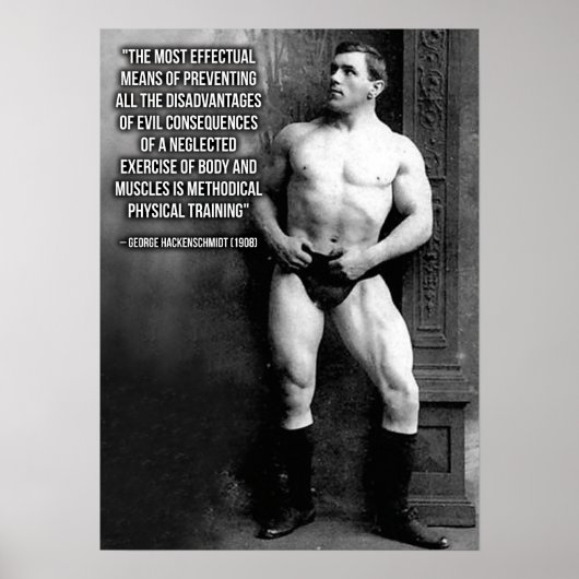 Workout Motivierend Poster (Vorne)