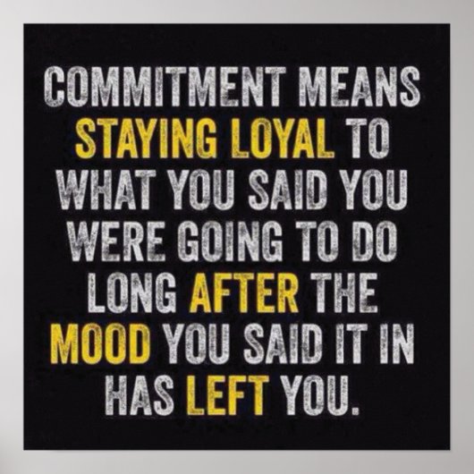 Workout Motivierend Poster (Vorne)