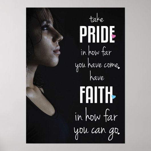 Workout Motivierend Poster (Vorne)