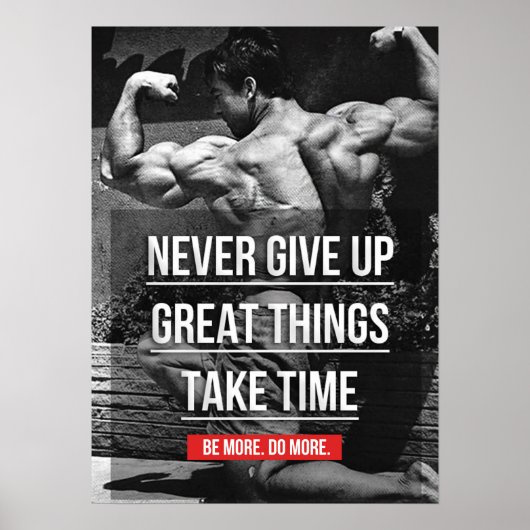 Workout Motivierend Poster (Vorne)