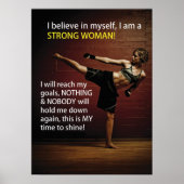 Workout Motivierend Poster (Vorne)