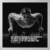 Workout Motivierend Poster (Vorne)