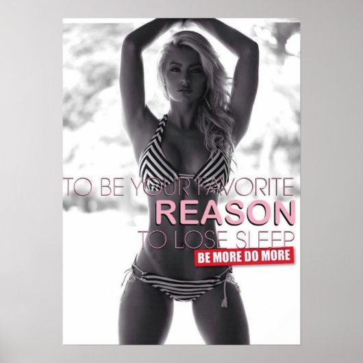 Workout Motivierend Poster (Vorne)