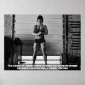 Workout Motivierend Poster (Vorne)