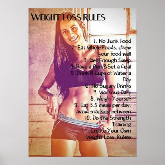 Workout Motivierend Poster (Vorne)