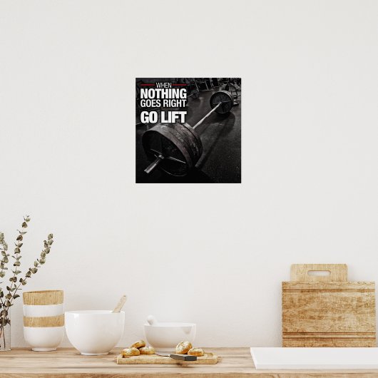 Workout Motivierend Poster (Küche)