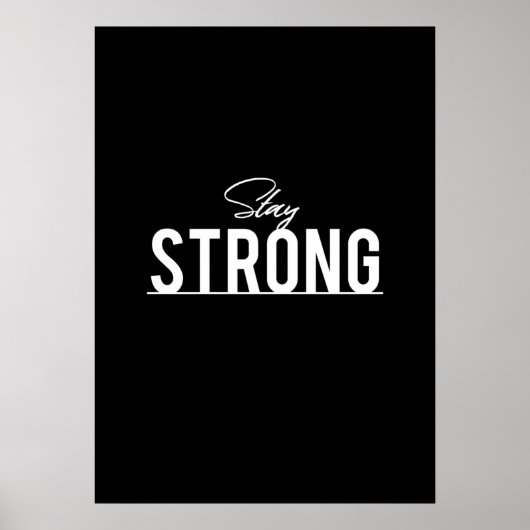 Workout Motivierend Poster (Vorne)